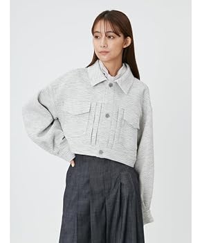 Amazon | [フレイ アイディー] ツィードステンカラージャケット